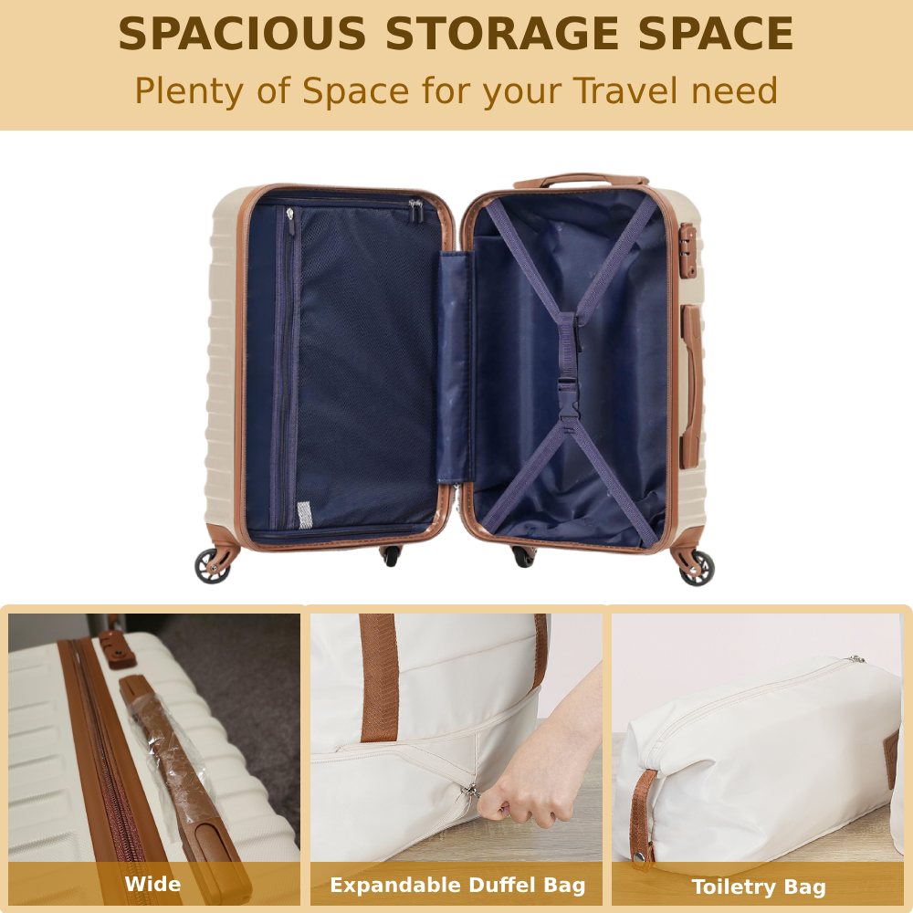 3-piece Hard Shell Carry On Luggage: image 4