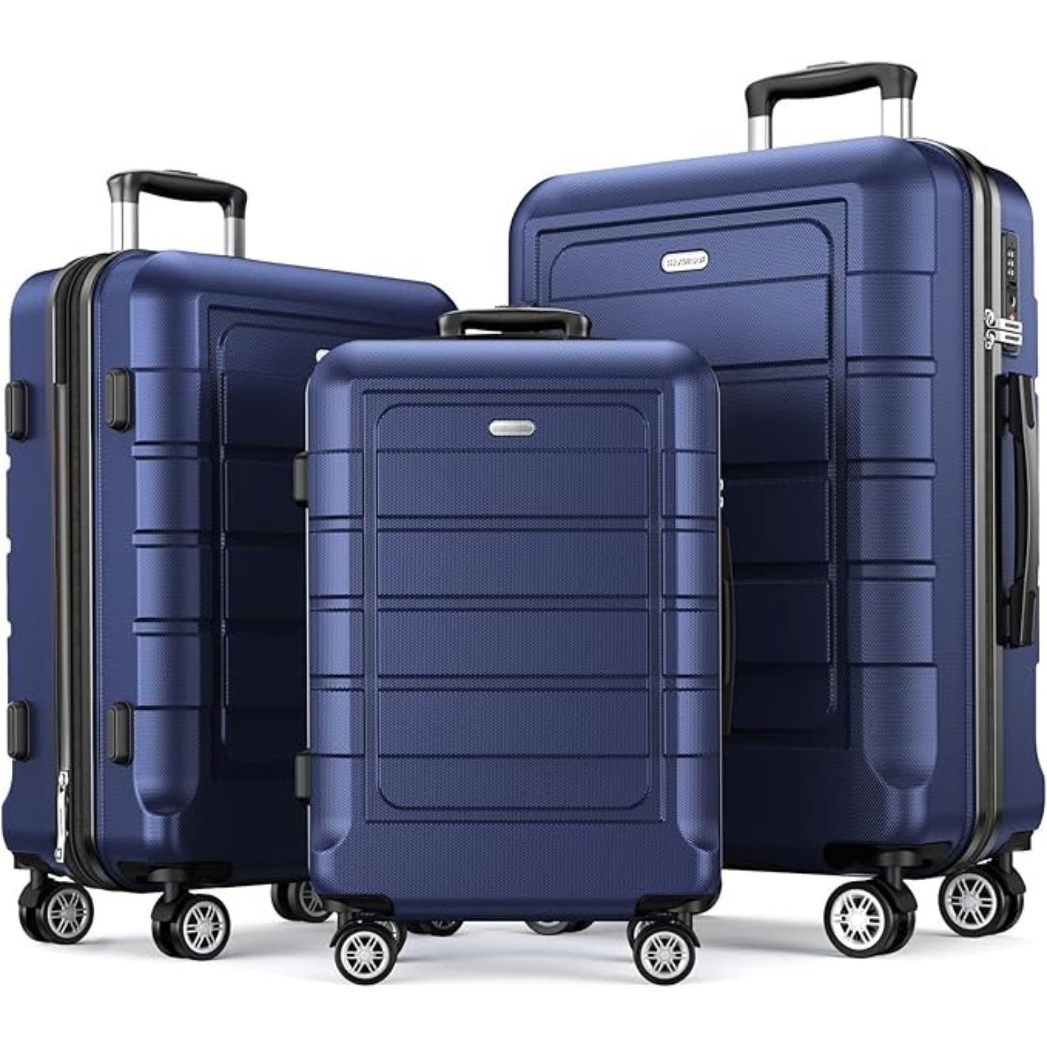 Hard Shell Luggage Sets (Blue 3 Bag Set): image 4